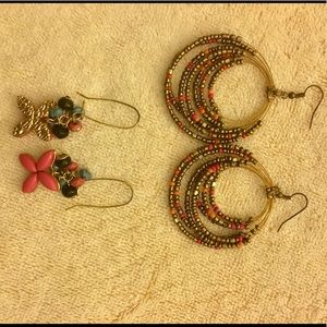 Hanging earrings
